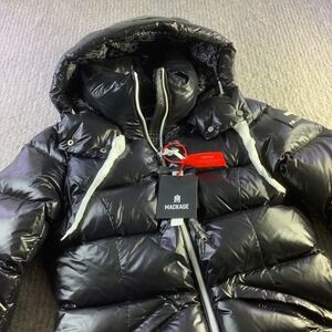 Mackage x Roller Rabbit Madalyn Black Down Puffer Jacket Coat Womens Small NWT